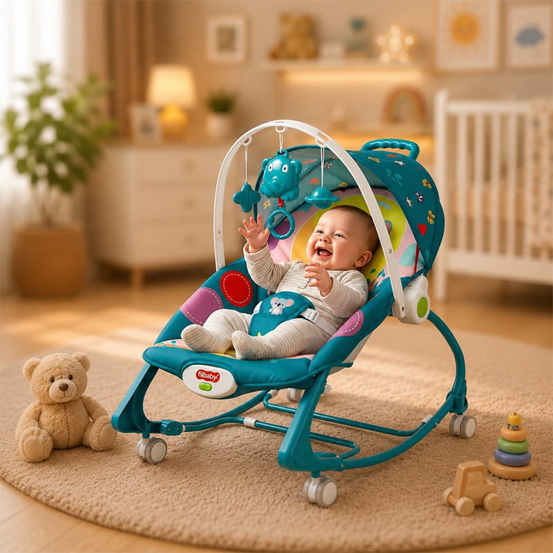 4 In 1 Wheel Rocker | খেলনা + চাকা + মিউজিক সহ