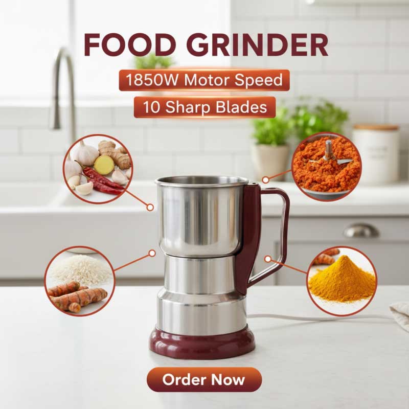 1. Food Grinder – 1850W (High Power Electric Grinder)