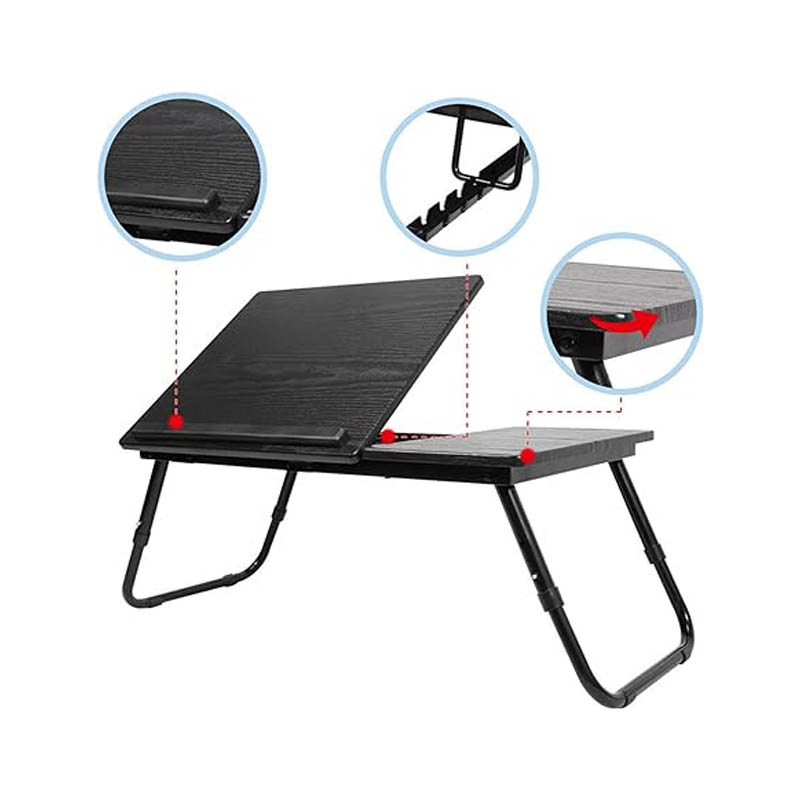 Foldable Double Head Laptop Table