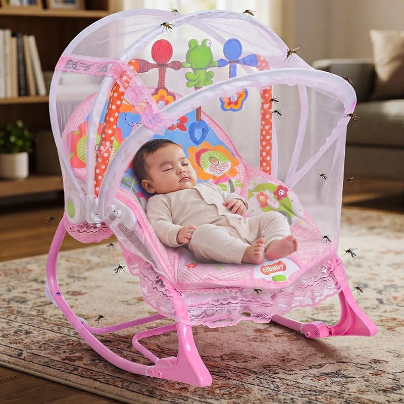 China TiBaby Rocker with Music & Mosquito Net
