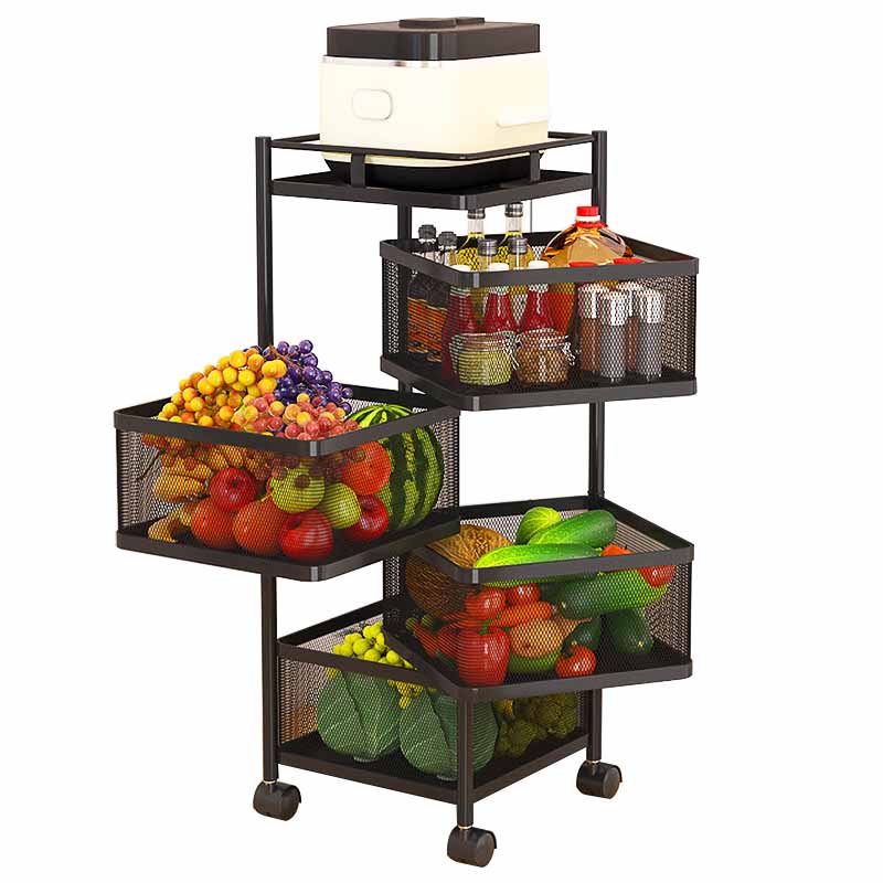 🍅 4 Layer Square Shape Kitchen Rack – রান্নাঘরকে রাখুন পরিচ্ছন্ন ও গুছানো