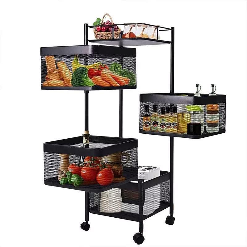 🍅 4 Layer Square Shape Kitchen Rack – রান্নাঘরকে রাখুন পরিচ্ছন্ন ও গুছানো
