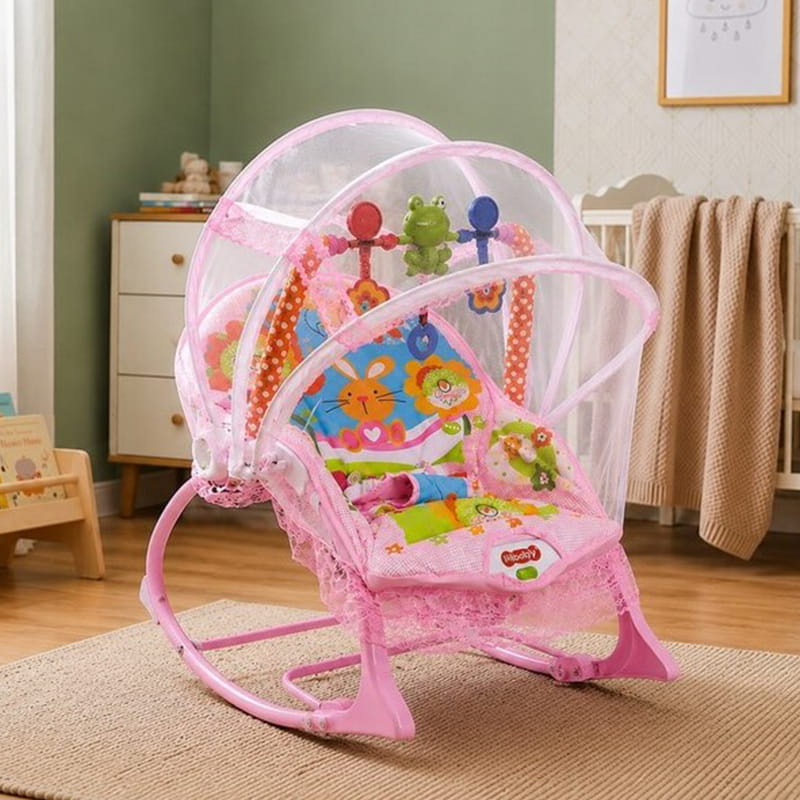 TI Baby Rocker. 🦟 মশারি + 🔄 রকার + 📳 ভাইব্রেশন + 🎵 মিউজিক সুবিধাসহ