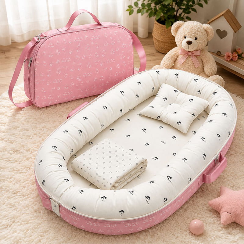 Premium Baby Nest & Carry Bag Set – শিশুর আরাম ও ভ্রমণের জন্য সম্পূর্ণ সেট
